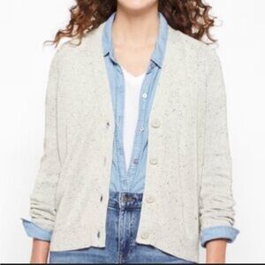 Speckled Cream‎ Cardigan Boho Shabby Chic Cottagecore
